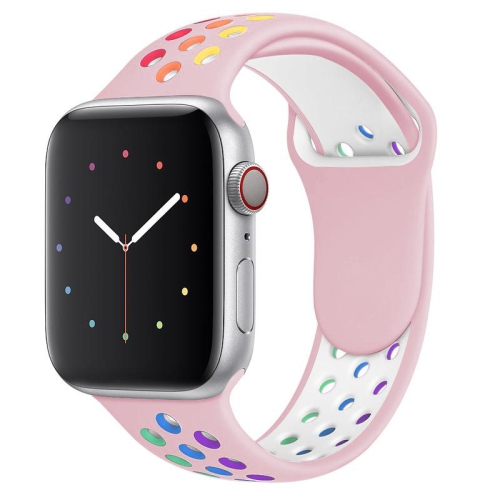 Pink silicone clearance apple watch band