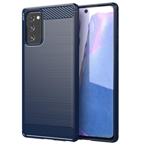 PANDACO Navy Brushed Metal Case for Samsung Galaxy Note 20