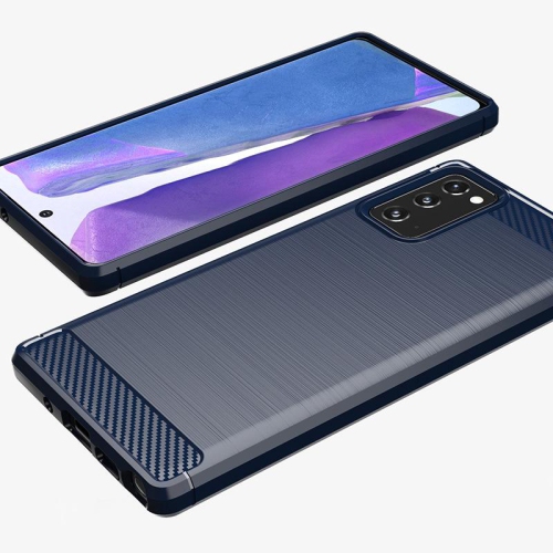 PANDACO étui en métal brossé marine pour Samsung Galaxy Note 20