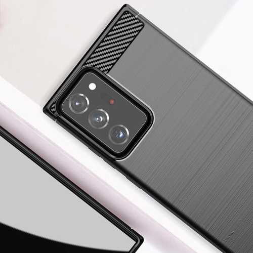 PANDACO – Étui en métal brossé rouge pour Samsung Galaxy Note 20