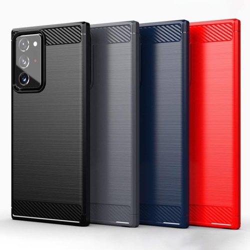 PANDACO – Étui en métal brossé rouge pour Samsung Galaxy Note 20