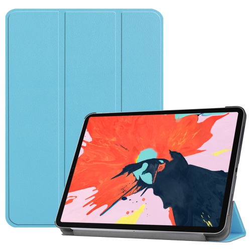 Étui folio en cuir bleu pâle de PANDACO avec Smart Cover pour iPad de 10,2 po