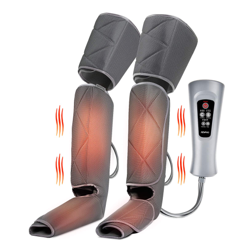 Leg Massager for Circulation With Heat, Compression Calf Thigh Foot Massage, Adjustable Wraps Design for Most Size, With 3 Modes 3 Intensities, Gift