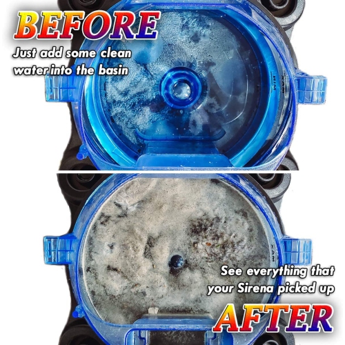 Sirena Bagless Canister Vacuum Cleaner | Powerful 2-Speed Motor with Water Based Filtration System | Pet & Allergy Pro