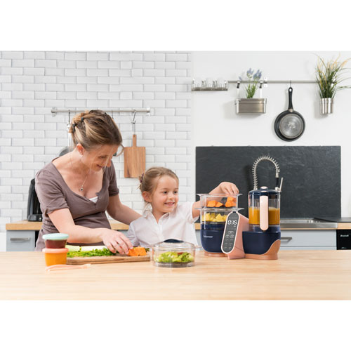 Babymoov Duo Meal Station XL Food Processor - Navy