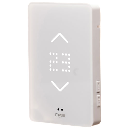 Thermostat intelligent Wi-Fi Mysa pour le chauffage électrique par le sol - Blanc