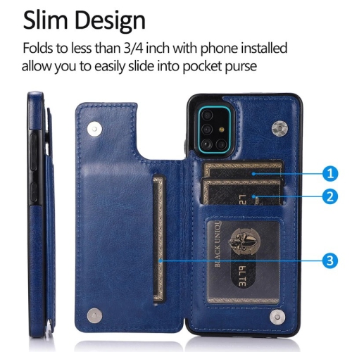 Leather Flip Wallet Case Card Holder Phone Back Cover for Samsung Galaxy S20 Plus