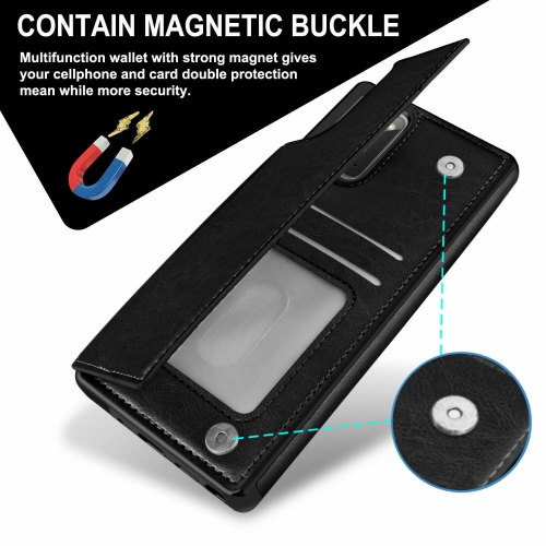 Leather Flip Wallet Case Card Holder Phone Back Cover for Samsung Galaxy S20 Plus