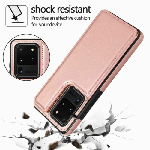 Leather Flip Wallet Case Card Holder Phone Back Cover for Samsung Galaxy S20 Plus