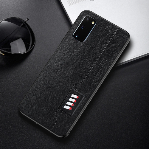 Fashion Leather Texture Shockproof Case Ultra Light Back Cover for Samsung Galaxy S20