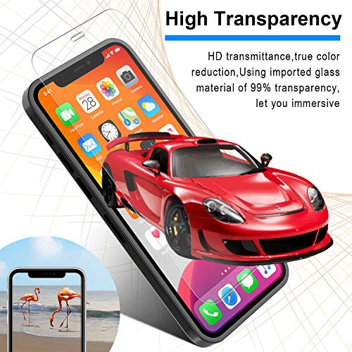 iPhone 12 Pro Max Screen Protector, Yunerz Tempered Glass Screen Protector for Apple iPhone 12 Pro Max 6.7inch