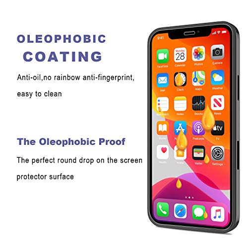 iPhone 12 Pro Max Screen Protector, Yunerz Tempered Glass Screen Protector for Apple iPhone 12 Pro Max 6.7inch