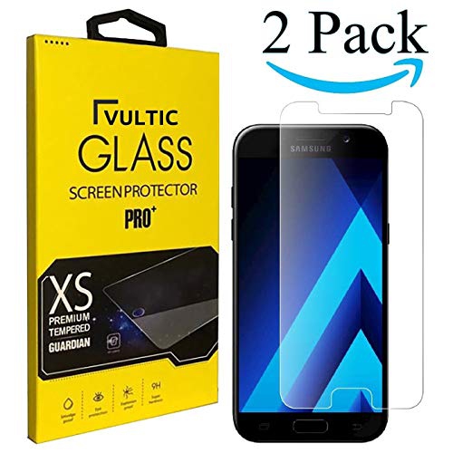 VULTIC  Galaxy A5 2017 Screen Protector Tempered Glass [Case Friendly] Film Cover for Samsung Galaxy A5 (2017) [2 Pack]