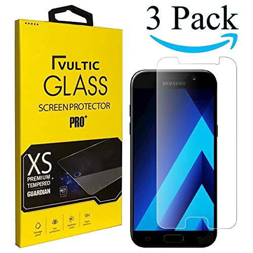 VULTIC  Galaxy A5 2017 Screen Protector Tempered Glass [Case Friendly] Film Cover for Samsung Galaxy A5 (2017) [3 Pack]