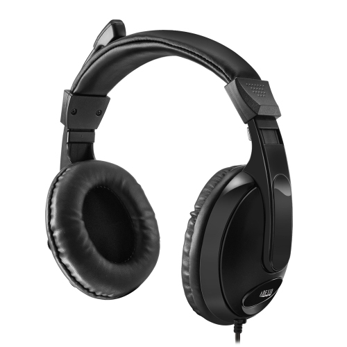 Adesso Technology Xtream Over-Ear Headphones with Mic - Black