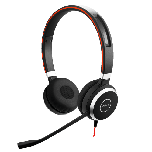GN NETCOM/JABRA Evolve 40 On-Ear Sound Isolating Headphones with Mic - Black