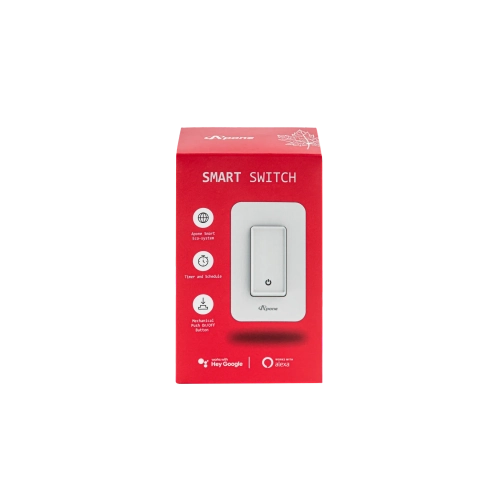 Apone 3-way Wi-Fi smart switch, Works with Alexa and Google Home, Schedule, Timer, No Hub Required