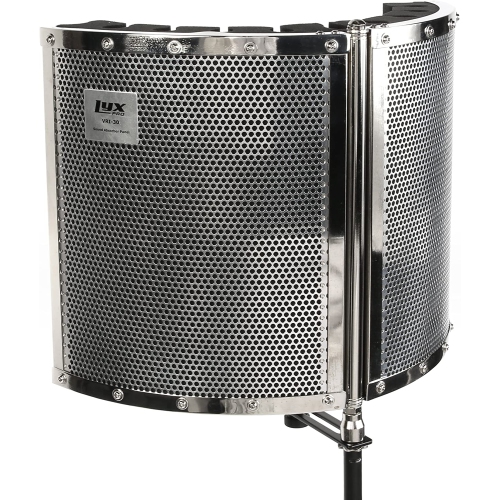 LyxPro VRI-30 - Portable & Foldable Sound Absorbing Vocal Recording Panel - Stand Mount