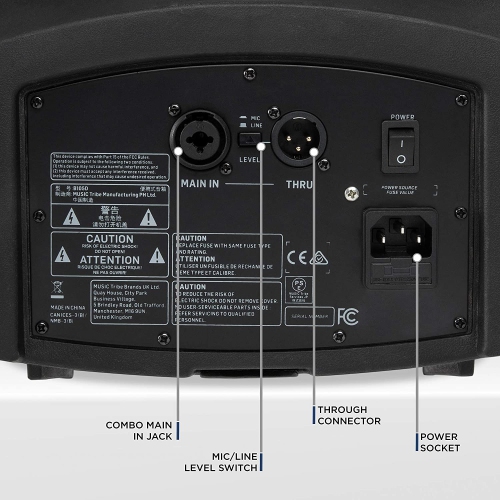 LyxPro – petit amplificateur de sonorisation SPA-5.5 de classe D, égaliseur 3 canaux, amplificateur 3 bandes, puissant système de haut-parleurs