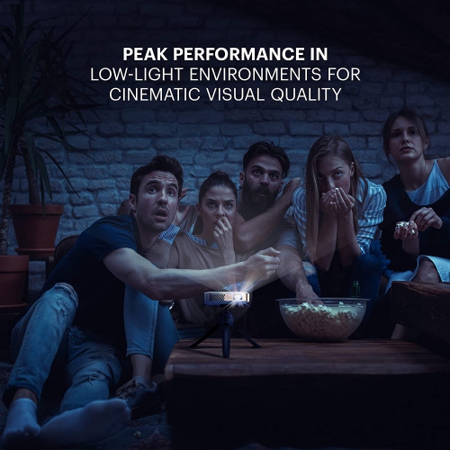 Kodak Luma 450 Portable Pico Smart Projector W/200 Lumens Wi-Fi, Bluetooth, Mini Home Theater - White