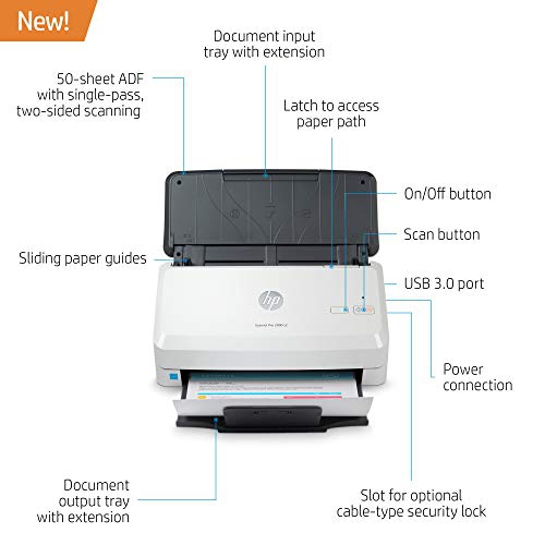 HP 2000 s2 ScanJet Pro 2000 s2 Sheetfed Scanner