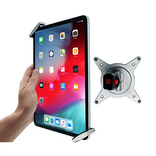 Tablet Mount, CTA Digital Security Grip with Quick-Connect Vesa Mount for iPad 10.2-Inch