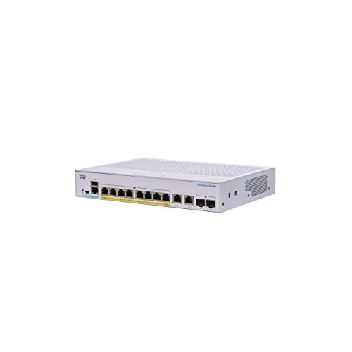 Cisco Business CBS250-8P-E-2G Smart Switch | 8 Port GE | PoE | Ext PS | 2x1G Combo | Limited Lifetime Protection