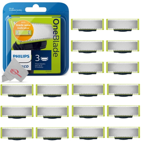 Philips Norelco QP230/80 OneBlade Replacement Blades, 3 Count (6 Packs)