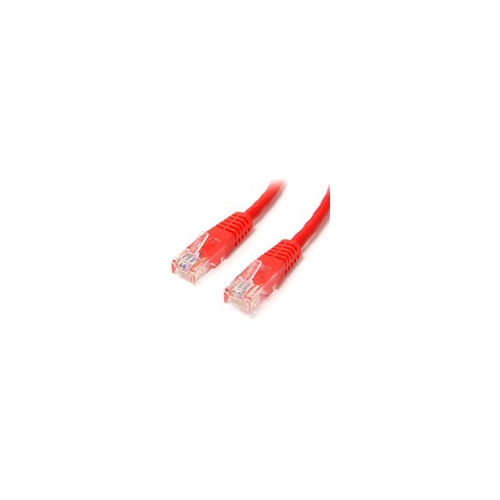 StarTech 3 ft Red Molded Cat5e UTP Patch Cable M45PATCH3RD
