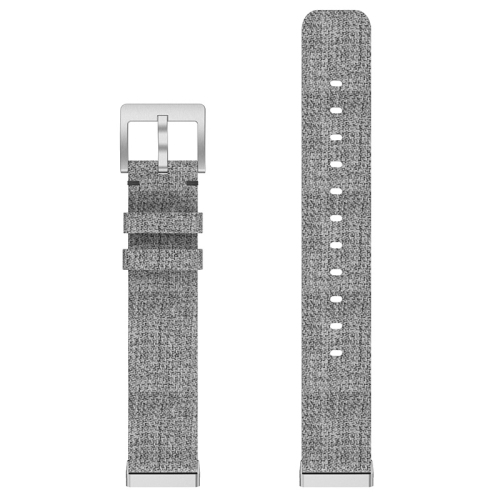 StrapsCo Woven Canvas Watch Band Strap for Fitbit Sense - Grey