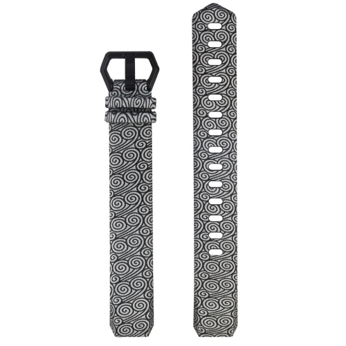 StrapsCo Print Silicone Rubber Watch Band Strap for Fitbit Alta & Alta HR - Swirls