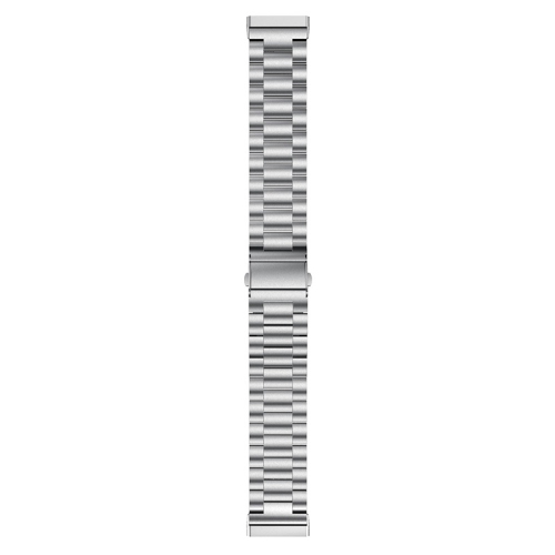 StrapsCo Stainless Steel Bracelet Watch Band for Fitbit Sense - Silver
