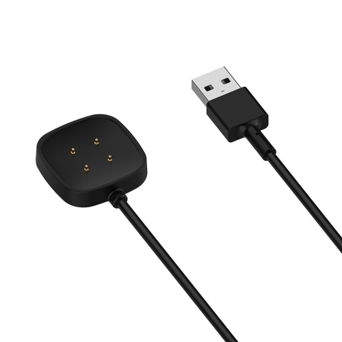 StrapsCo USB Charger Charging Cable for Fitbit Versa 3 & Fitbit Sense - Black