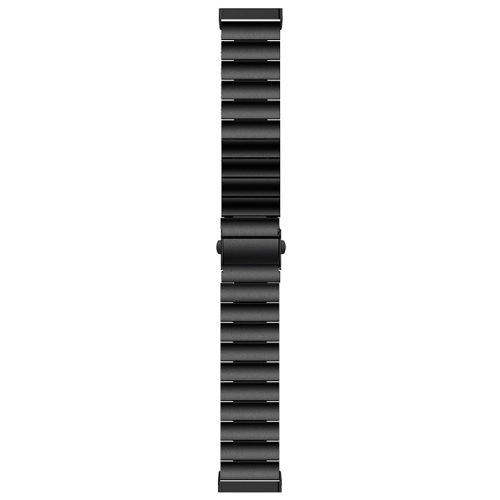 StrapsCo Stainless Steel Links Watch Band Strap for Fitbit Sense - Black