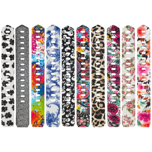 StrapsCo Print Silicone Rubber Watch Band Strap for Fitbit Alta & Alta HR - Psychedelic