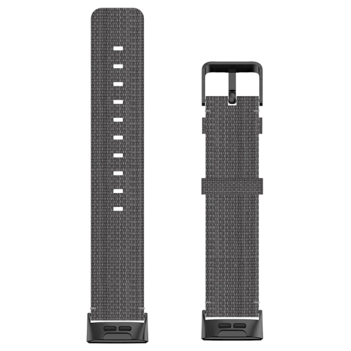 StrapsCo Woven Nylon Watch Band Strap for Fitbit Charge 4 & Charge 3 - Grey