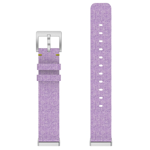 StrapsCo Woven Canvas Watch Band Strap for Fitbit Sense - Purple