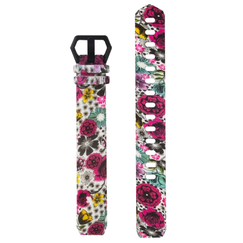 StrapsCo Print Silicone Rubber Watch Band Strap for Fitbit Alta & Alta HR - Wild Flowers