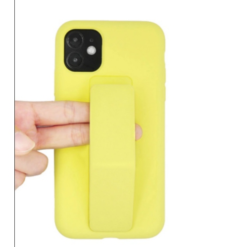 TopSave Silicone Case with Magnetic Stand and Thin Strap Case For Iphone 12 Mini, Hot Pink