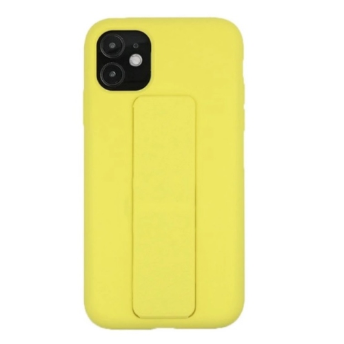 CC  Topsave Silicone Case With Magnetic Stand And Thin Strap Case for Iphone 12/12 Pro In Yellow