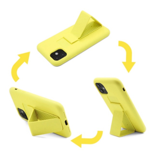 Coque en silicone TopSave avec support magnétique et étui à sangle fine pour Iphone 12 Mini, rouge