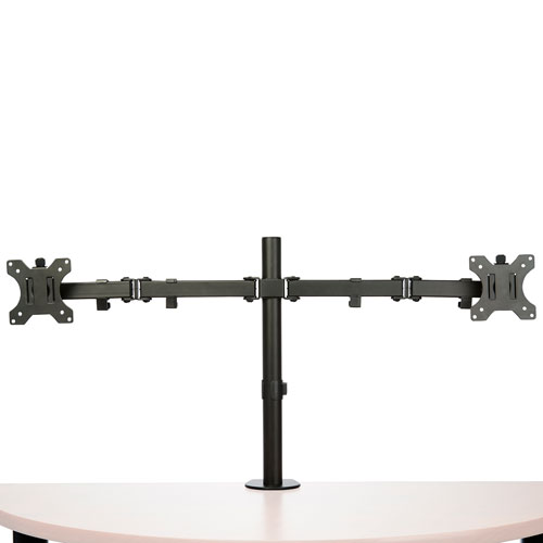 StarTech 32" Dual Arm Ergonomic Monitor Desk Mount - Black