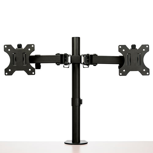 StarTech 32" Dual Arm Ergonomic Monitor Desk Mount - Black