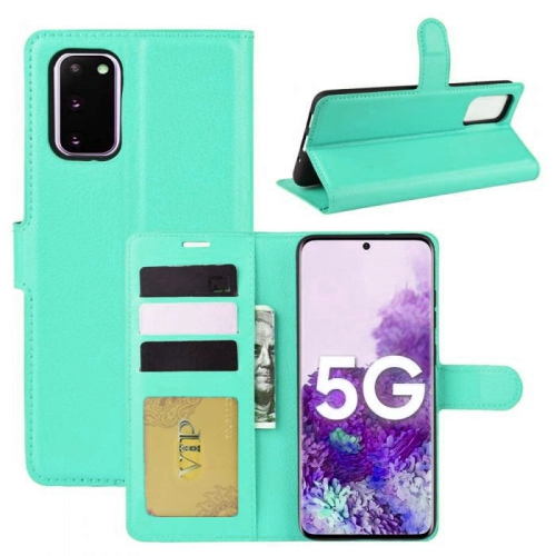 [CS] Samsung Galaxy S20 FE 5G 2020 Case, Magnetic Leather Folio Wallet Flip Case Cover with Card Slot, Teal