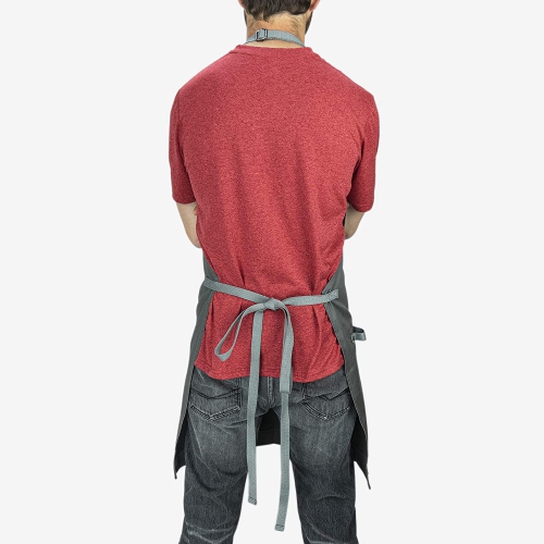 Chef Pomodoro Chef Apron - Top Recommended - Adjustable Pockets, Bibs - Designed for Home, Kitchen, BBQ, Grill Use