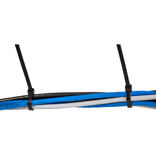 StarTech 8" Black Zip Cable Ties (CBMZT8BK) - 1000-Pack