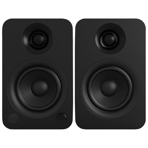 Kanto YU 140-Watt Bookshelf Speaker - Pair - Matte Black Vinyl by KANTO - Open Box condition - Image 3