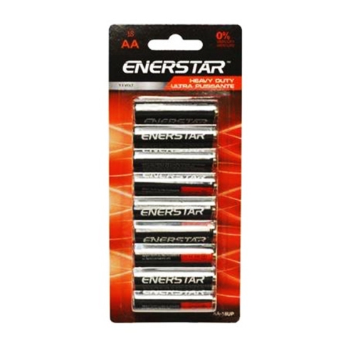 Enerstar - Piles Ultra-Puissante AA, Emballage de 18