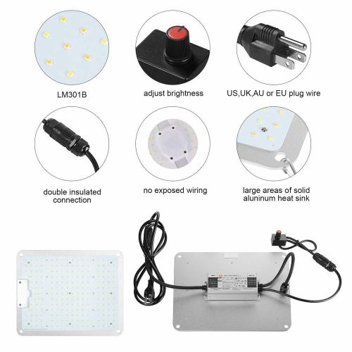 218 LED Grow Light，Full Spectrum 3000K 5000K 660nm 760nm IR Plant Grow Lamp for Indoor Plants Seeding Veg and Bloom