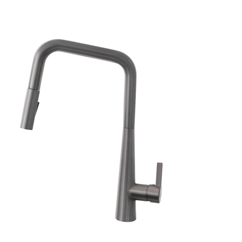 STYLISH  Single Handle Pull Down Kitchen Faucet, Gun Metal Finish K-143P